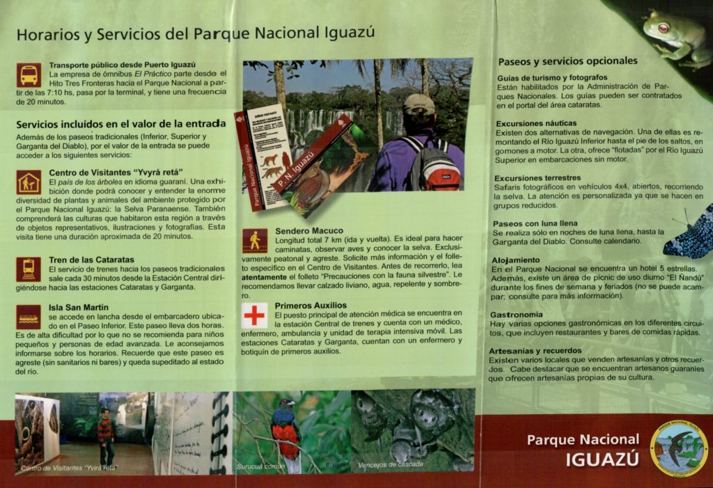 Prospecto de divulgação do Parque Nacional de Iguazu 20151021_21021806